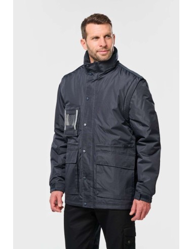 D-WK6106-DETACHABLE-SLEEVED WORKWEAR PARKA